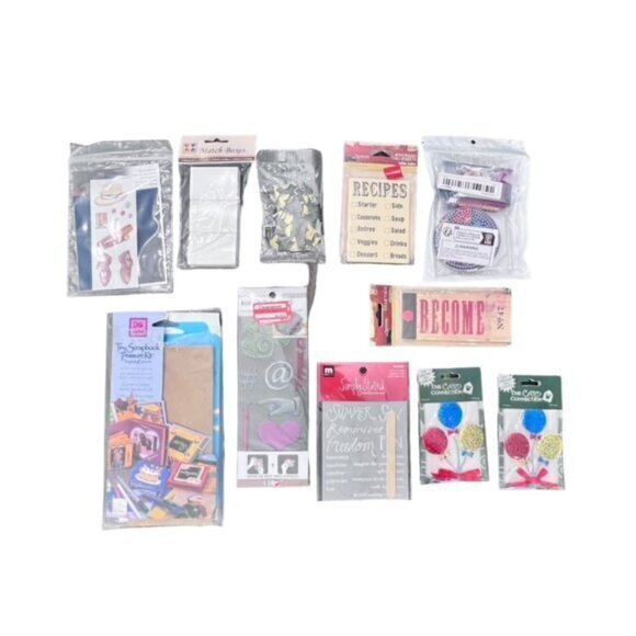 Craft Lot Stickers and More Scrapbooking Card Making Embellishments NEW - Picture 1 of 16